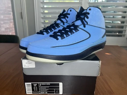 2010 DS Air Jordan Retro 2 QF 2010 University Blue Size 11.5 BRAND NEW RARE OG