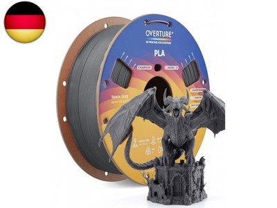 OVERTURE Filament PLA 1.75mm Verbessert, Rapid 3D Drucker PLA Filament Hohe