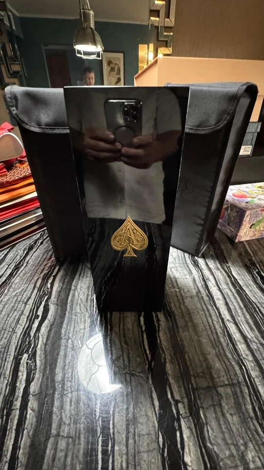 Armand de Brignac Brut Rose' Champagne Wood Empty Box & Nylon Case Bag 14 x5 x5" - Image 3 of 4