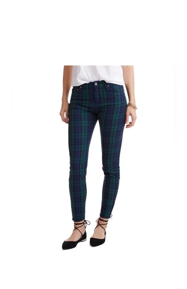 $129 Vineyard Vines Blackwatch Tartan Plaid Velveteen 5 Pocket Pants Size 14 - Изображение 2 из 4