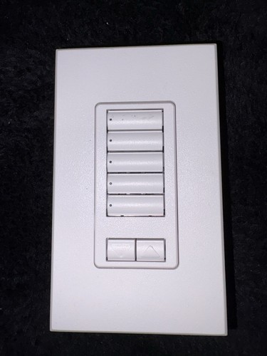 Lutron QSWS2-5BRLI 5-Button App-Controlled Smart Wall Switch White Push Button