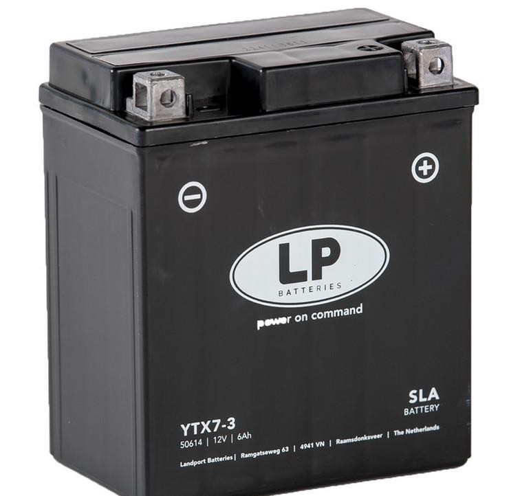 Batterie Landport YTX7-3 AGM 12V 6A de rechange type YTX7L-BS
