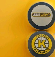 KINGSTON FRONTENACS VINTAGE OFFICIAL SUBWAY SPONSORED  PUCK INGLASCO MFG.- 🇨🇦