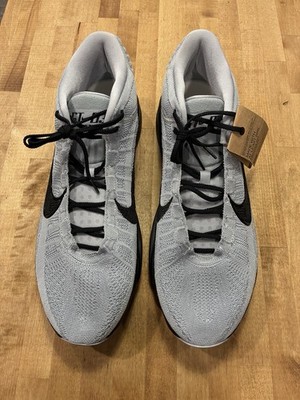 Nike Air Zoom GT Hustle 03 Men's Basketball Shoes Grey/Black Size 22