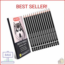 GETHPEN Professional Drawing Sketching Pencil Set - 14 Pieces Graphite Pencils(1