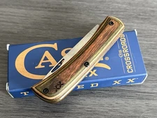 Case XX Crossroads Sodbuster Jr Pocket Knife - Brown Green Laminate S35VN Steel