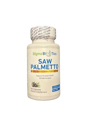 Sigma BioTics Saw Palmetto   500 mg Complex   Extra Strength Herbal Formula for