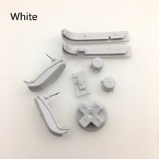WHITE - LR AB D Pad Button set for Advance Game Boy Nintendo GBA mod AGB-001