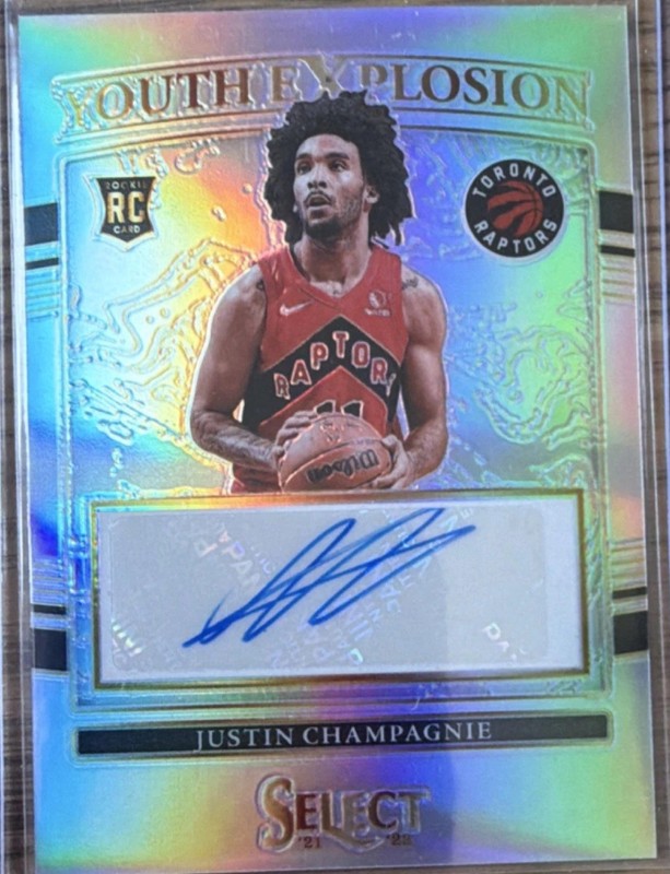 Panini 2021-22 Select Justin Champagnie Youth Explosion Prizm Auto RC YE-JCH🔥