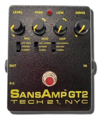 TECH21 SANSAMP GT2 Processor Pedal 1823 Tested & Works
