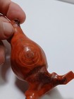 Varsity Pipes Brown Swirl Celluliod Pipe Holder w/ Broken Leg AS/IS JGBx26 — photo 3