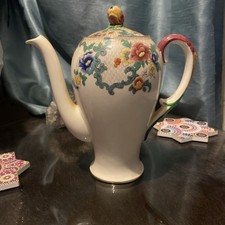 Vintage Royal Cauldon Victoria Teapot, Coffee Pot, Collectable Approx 8in Tall