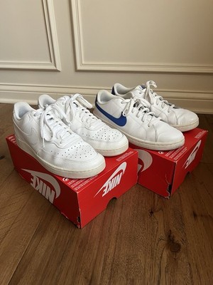 Two Pair Of Nike Shoes Court Vision Lo and Court Royale 2 Sneakers White 10