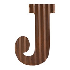 - 12" Metal Letters for Wall Decor, Corrugated Rusty Letters, Rustic Hanging ...