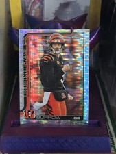 2025 Topps Chrome Football Joe Burrow Pulsar Refractor #61 Cincinnati Bengals