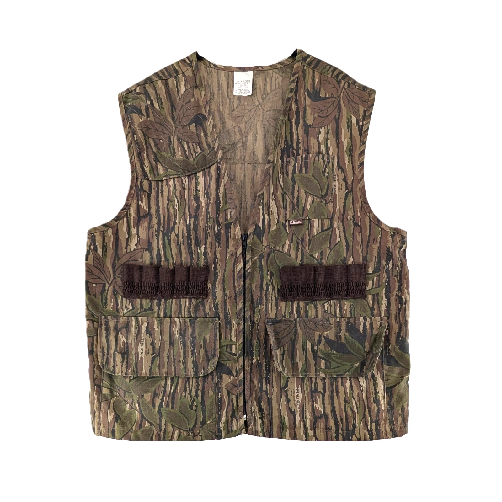 Vintage Walls Vest Mens L Regular Camouflage Camo Realtree Hunting Pockets USA