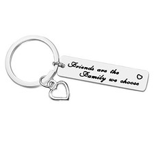 Best Friend Keychain Friendship Keychains Friends are The Family We Choose