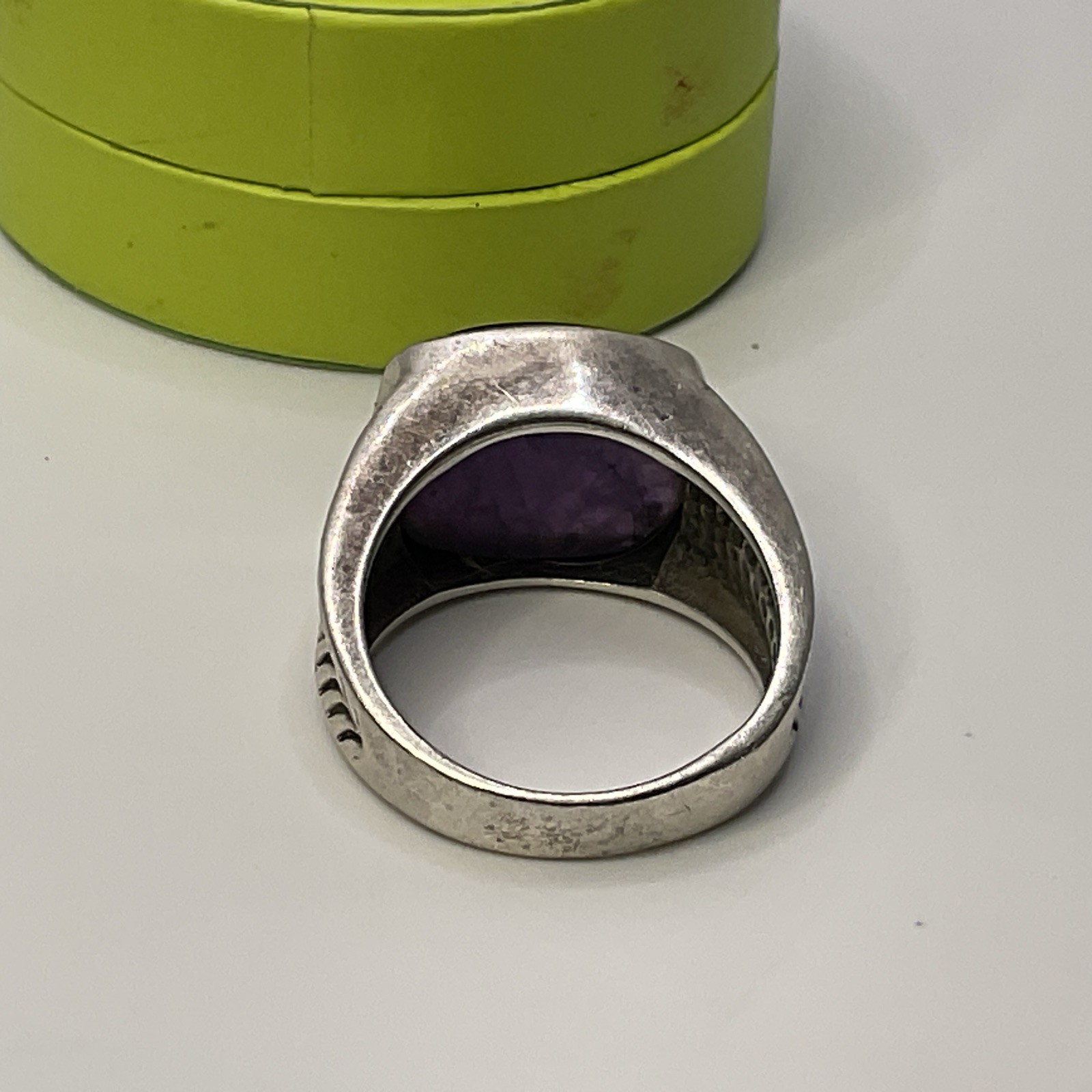 Solid 925 Sterling Silver Tested Natural Purple A… - image 5