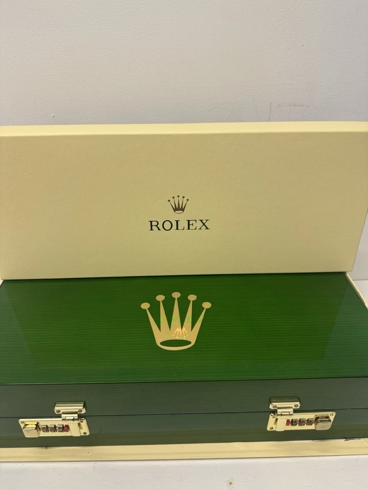 Caixa de armazenamento de relógio de luxo de madeira verde 5 slots - Ótimo para PRESENTE!! - Imagem 2 de 4