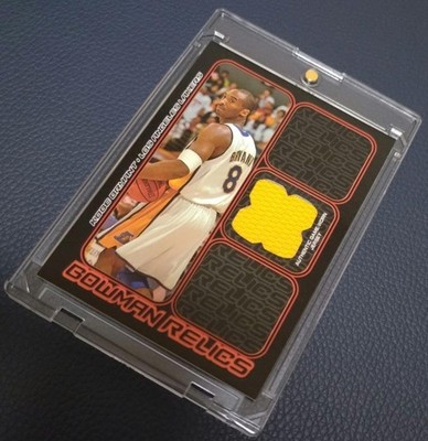 Kobe Bryant NBA Card Bowman Relics Game-Worn Jersey Embed 6B Authentic