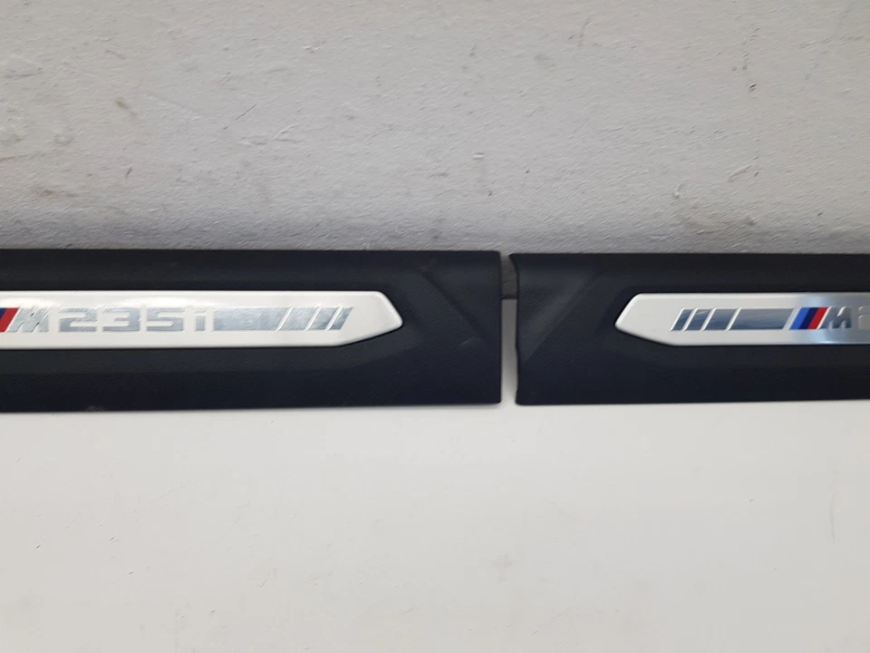BMW M235i F44 2024 par de molduras de umbral de puerta delantera OEM 7489947 Foto 3 de 4