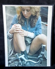 Vintage Glamour Magazine Ad - Stockings Heels Pinup Photo Art - LS-70