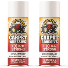 Carpet Adhesive Spray Strong Multi Purpose For Tiles Underlay Cork 500ml x 2