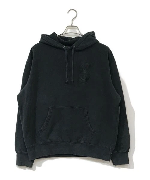 Sweat à capuche/sweatshirt overdyed logo S M