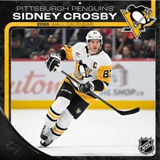 Turner Licensing,  NHL Pittsburgh Penguins Sidney Crosby 2026 Wall Calendar, 3.2