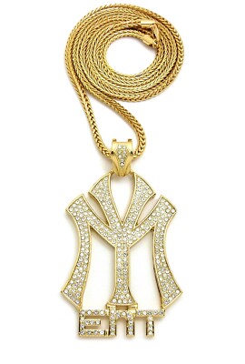 Ice Bling Young Money Pendant With 4mm 30'' Franco Chain