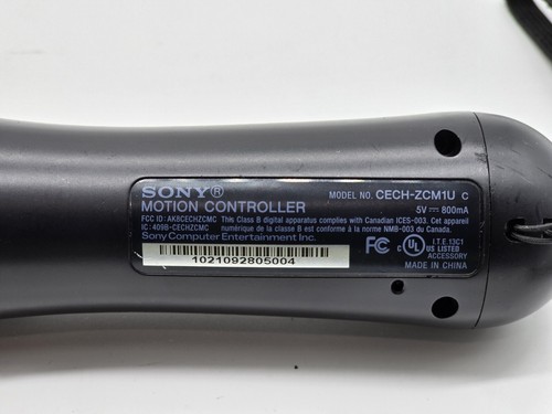 PlayStation Move Motion Controller Black CECH-ZCM1U PS3 / PS4 Authentic OEM - Picture 6 of 6