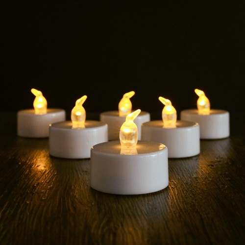 Flickering Tea Lights LED Votive Candles Lights FLAMELESS With Remote Control US - Picture 5 of 19