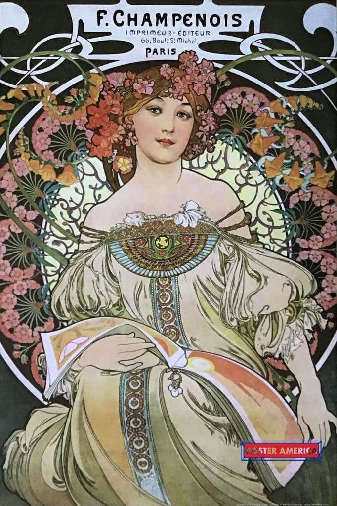 Alphonse Mucha Reverie 1897 Art Poster 24 x 36 | eBay