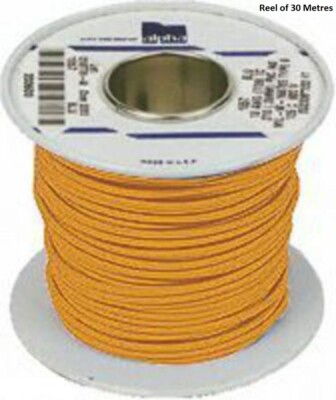 Alpha Wire hook Up wire MIL-W-168 - 30M REEL- BRAND NEW - 1858/19 OR005