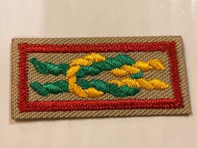 James E. West BSA 2010 Plastic Back Square Knot Insignia FREE Ship!