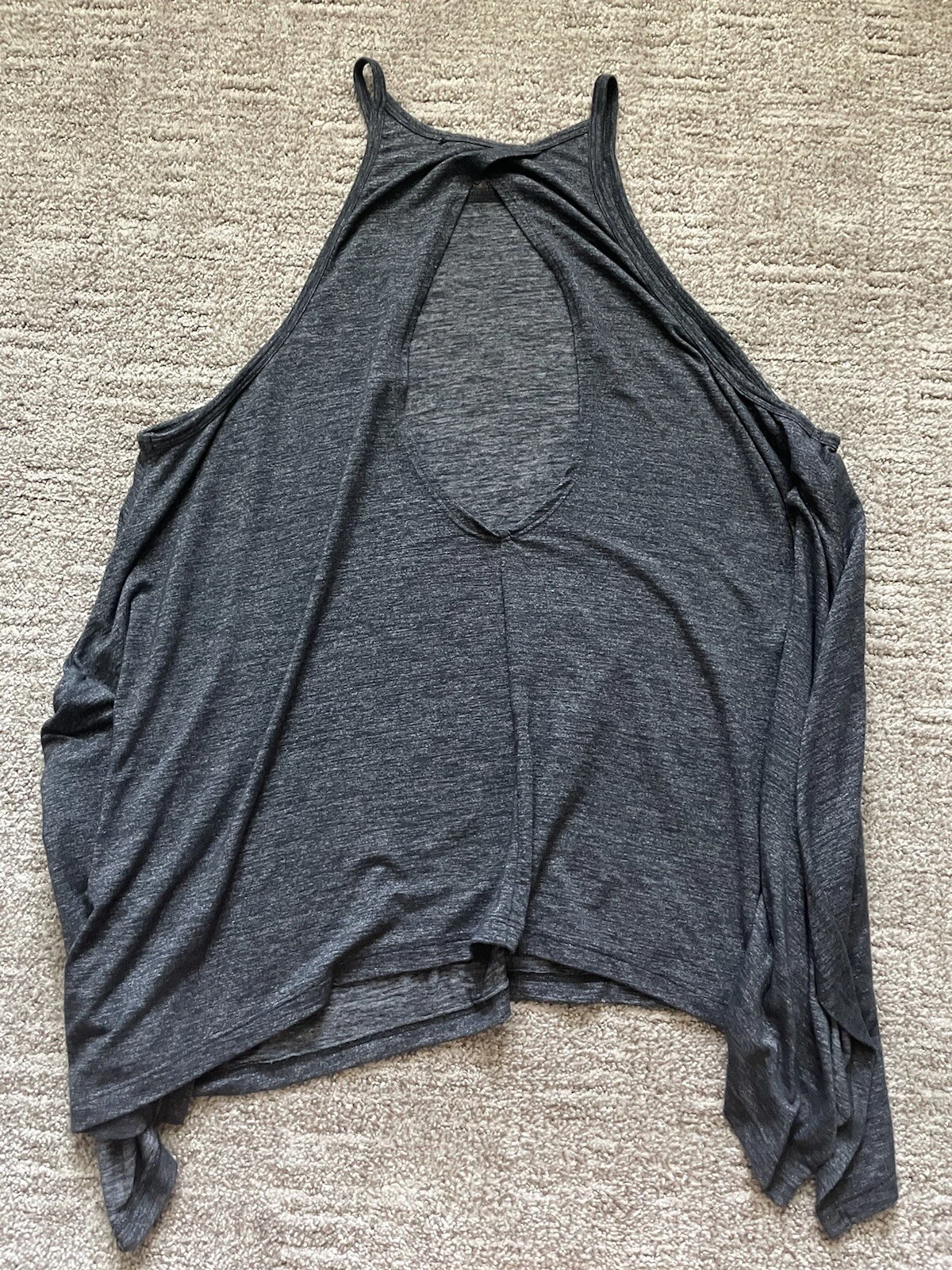 beyond-yoga double pointed keyhole soft workout flowy tank-top