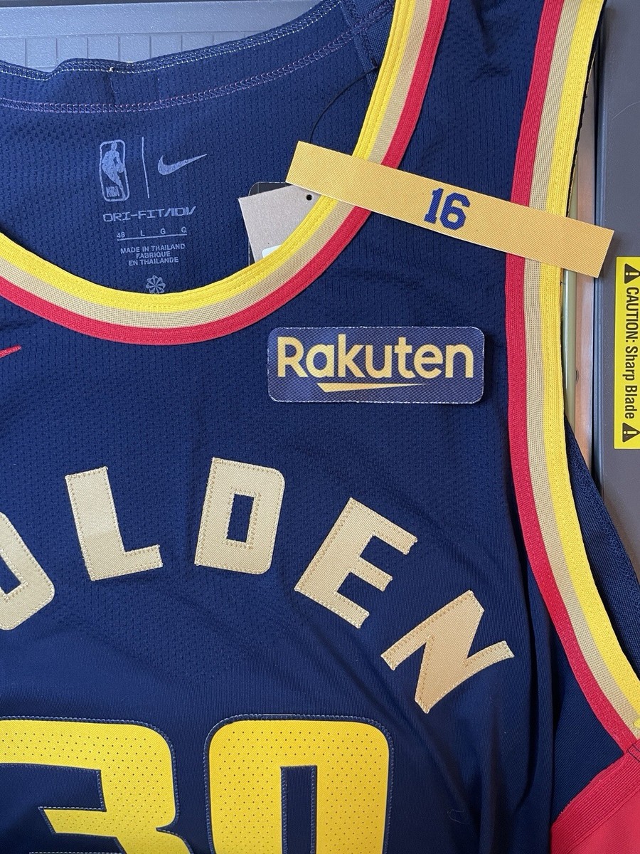 Golden State Warriors Jersey Basketball Player Rakuten Sponsor Nba