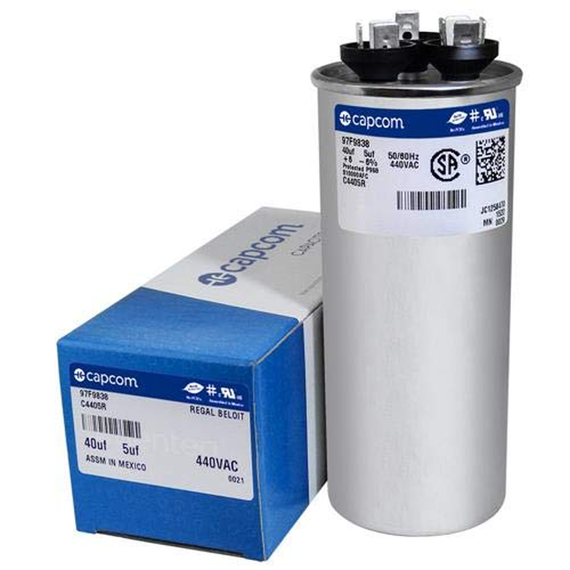 HC98JA041 - 40 5 Uf MFD 370 Volt VAC - Actualización Del Condensador De Doble Carrera Redonda Portadora