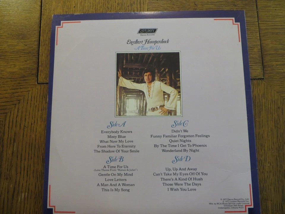 Engelbert Humperdinck – A Time For Us - 1977 - London R233394 Vinyl 2xLP VG+/VG+ - Image 2 of 4