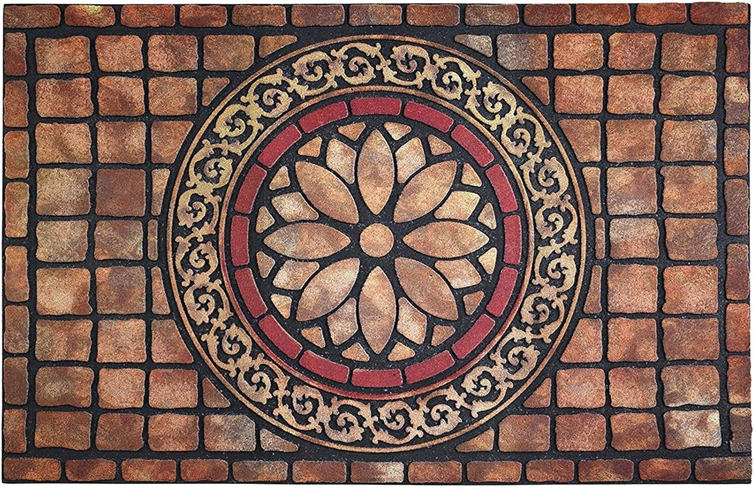 24x36 Inch Low Profile Welcome Mat with Rubber Backing - Heavy Duty & Stylish