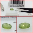 Zafiro natural Verde Oval de Madagascar 1.28 Cts.