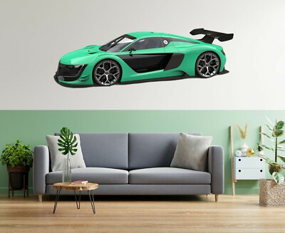 3D Schwarzgrün H746 Auto Wallpaper Wandbild Poster Wandaufkleber Transport Honey