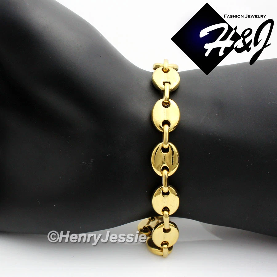 Kyutong - Cadena De Joyería De Acero Inoxidable Dorado De 10 M En Rollo De Cadena De Eslabones
