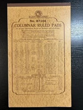 Set Of 2 Vtg Columnar 41 Pages Wilson Jones/Receipt Book Rediform 4337 To 4400