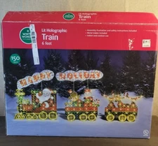 Winter Wonder Lane Lit Holographic Train Decor Over 150 Lights