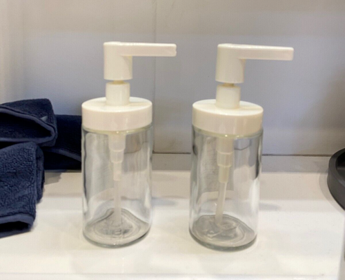 IKEA TACKAN Set 2 Dispenser Per Sapone In Vetro Trasparente | Elegante E Pratico Per Bagno E Cucina