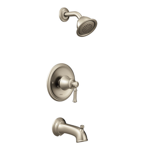 Moen Dartmoor Brushed Nickel Posi-Temp 1 Handle Tub/Shower Trim, Model# T2183BN