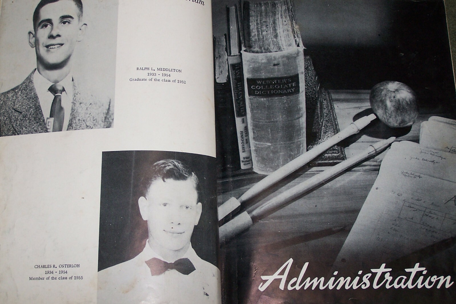 1955 Ansonia High School Yearbook Annual Ansonia Ohio OH Oracle eBay