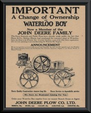 1918 John Deere Advertisement Poster Reprint On 100 Year Old Paper *P040