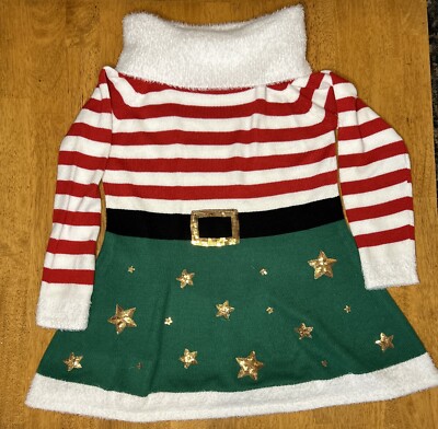 Holiday Time Womens Christmas Holiday Sweater Dress Elf Santa Xl 16-18 | eBay Holiday Time Womens Christmas Holiday Sweater Dress Elf Santa Xl 16-18 | eBay